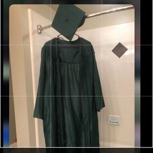 Graduation cap and gown